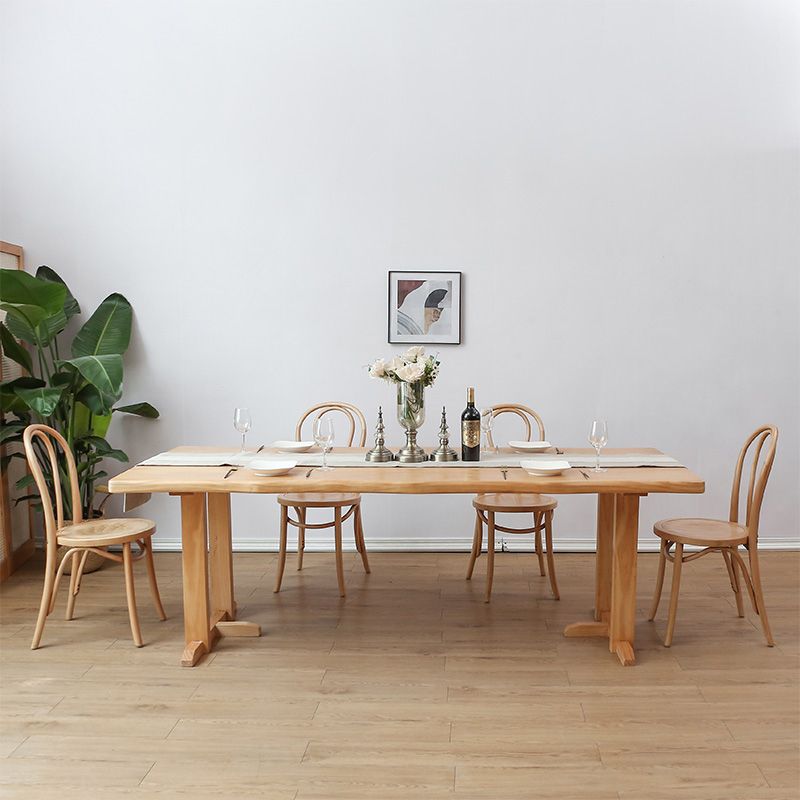 Modern 1/2/5/7 Pieces Dining Set Solid Wood Dining Table Set for Dining Areas
