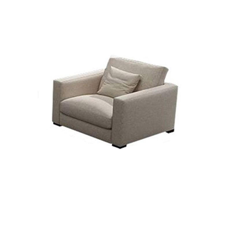 Modern Fabric Standard Sofa Square Arm Cushions Sofa for Living Room