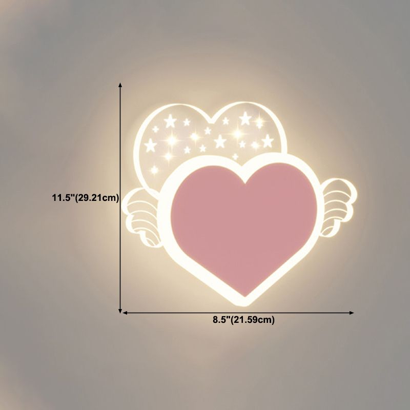 Cartoon LED Wall Lamp Children's Bedroom Wall Sconce Lighting