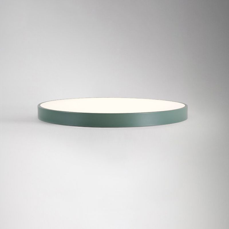 Modern Style Circle Shape Ceiling Light Metal 1 Light Ceiling Lighting for Living Room