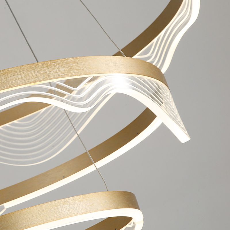 Modern Luxury Style Orbicular Pendant Lighting Fixtures Metal Hanging Light Kit for Living Room