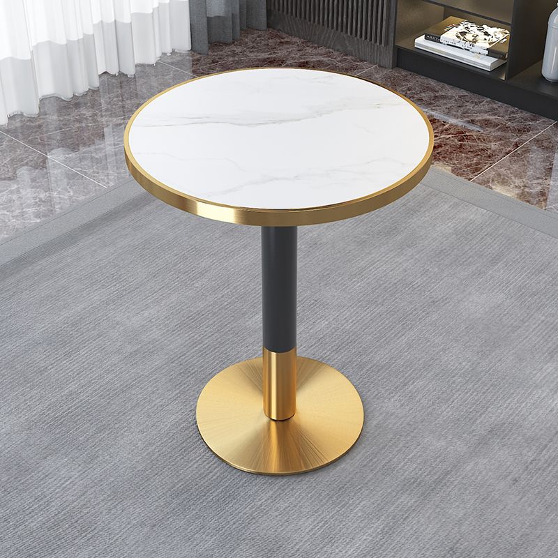 Glam Pedestal Coffee Table Set Slate Rectangular Coffee Table Set for Home