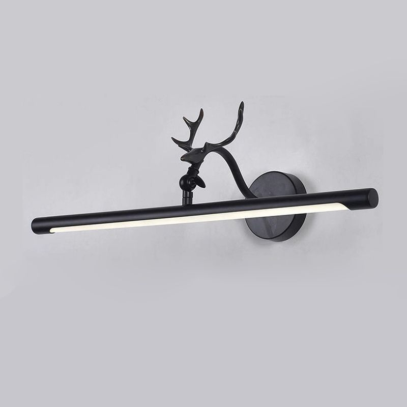 Illuminazione da parete a forma lineare in stile moderno in metallo1 lampada con applione leggera per bagno