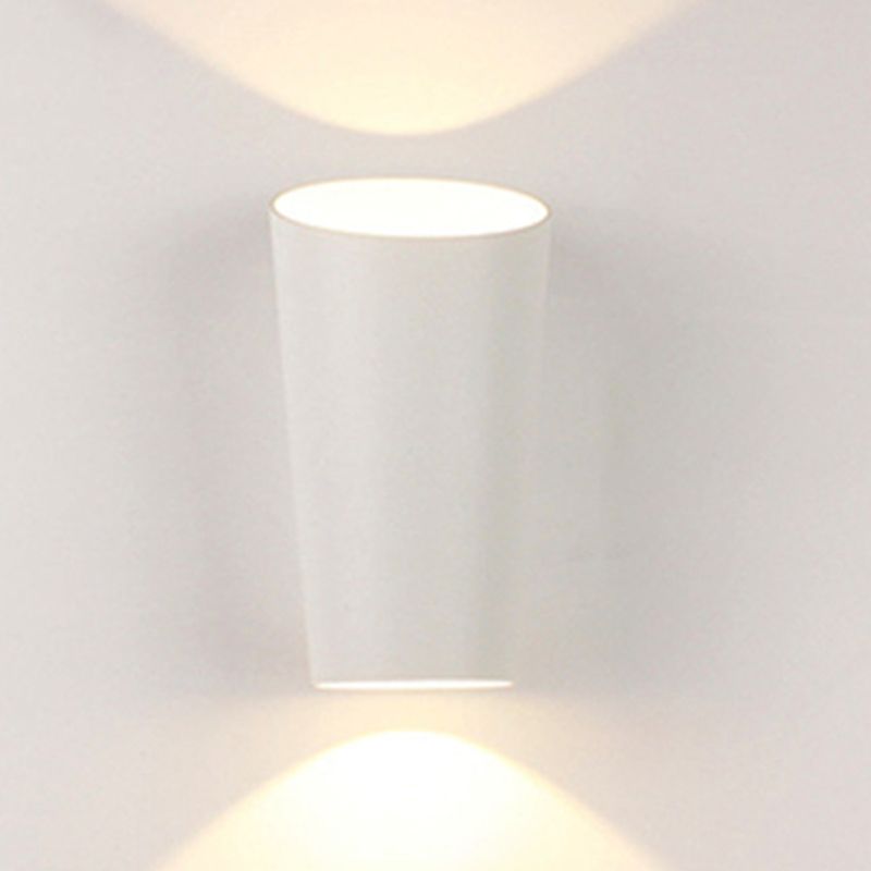 Iluminación de pared de sombra geométrica al estilo posmoderno metal 2 luces lámpara de apliques