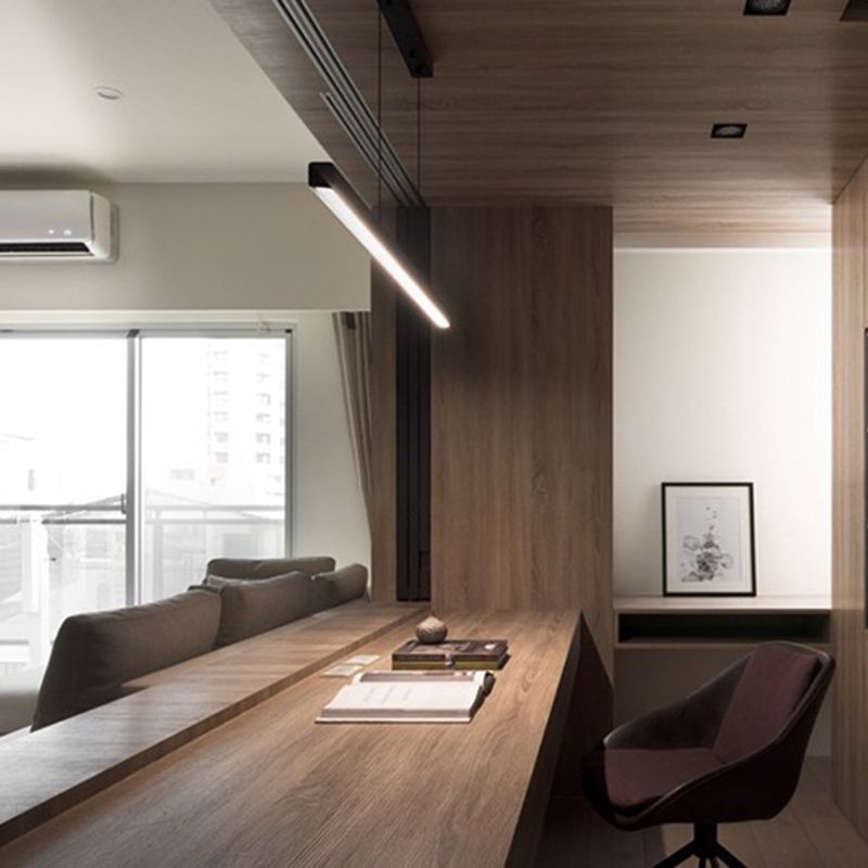 Apparecchio di illuminazione a sospensione lineare Cucina contemporanea METALLA LIGHT 1 1