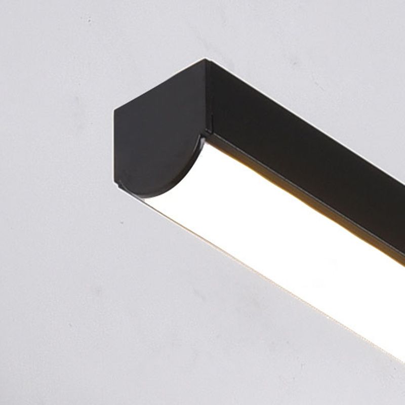 Linear Shape Wall Lighting Modern Style Metal 1 Lights Sconce Lamp for Bathroom