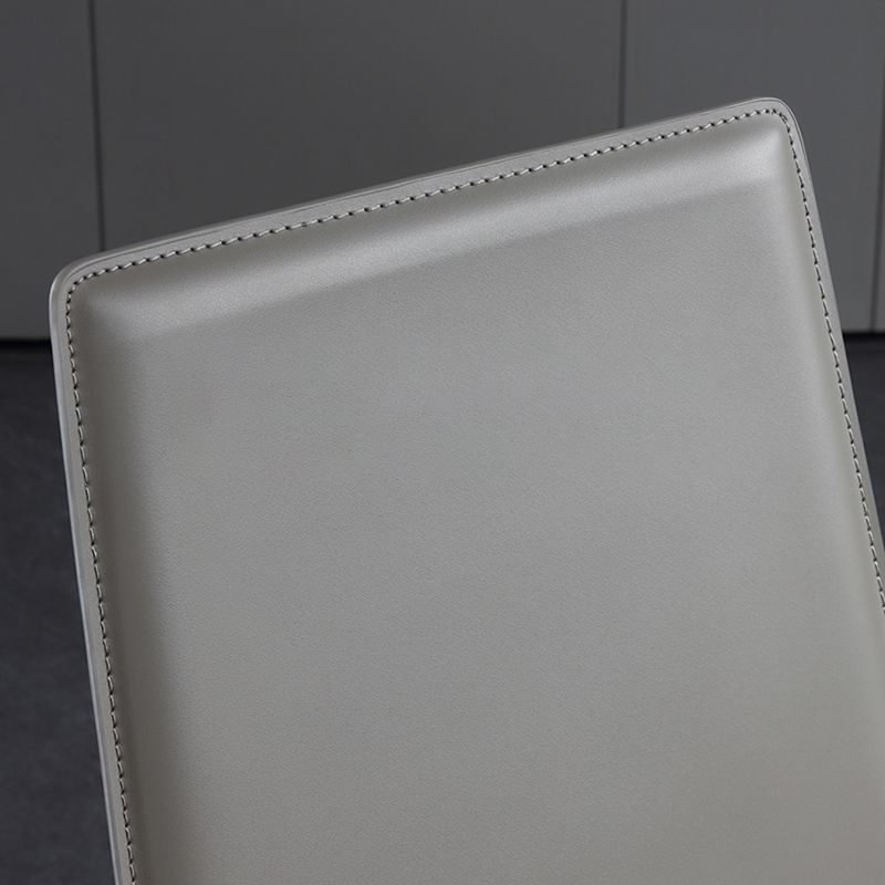 Modern Armless Dining Chairs Low Back Upholstered Side Chair