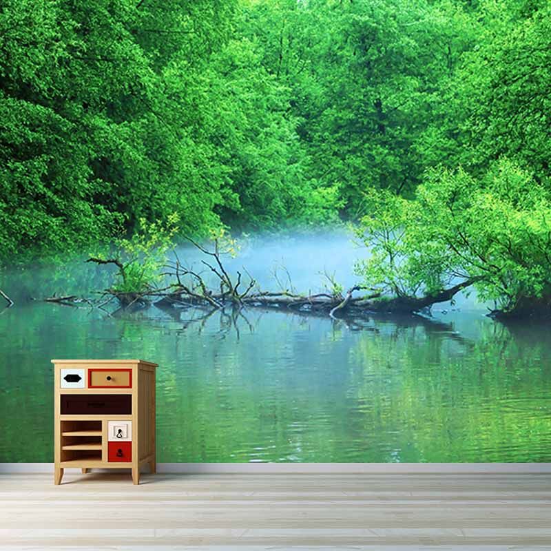 Mildew Resistant Wall Mural Wallpaper Forest Landscapes Pattern for Decoration