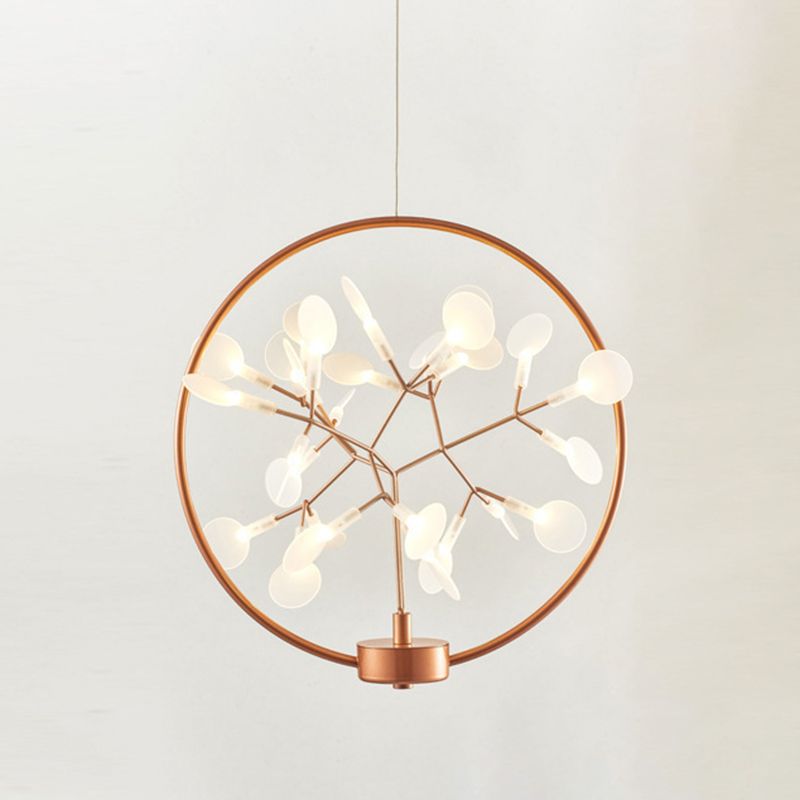 Lustres géométriques modernes éclairage d'éclairage de lustre en métal