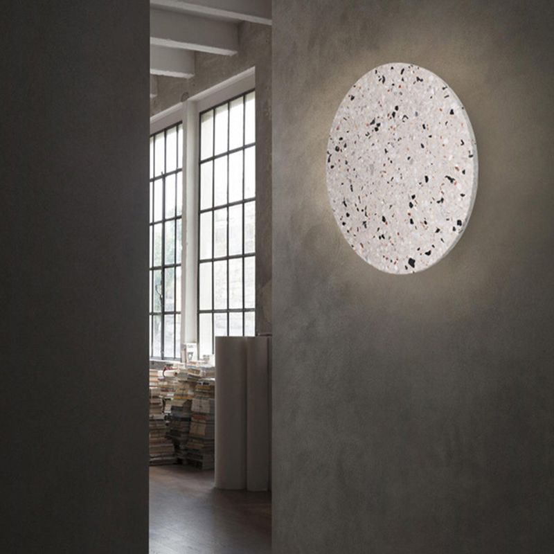 Steinmauer montieren leichte moderne LED -Wandleuchten mit Steinschatten für Wohnzimmer