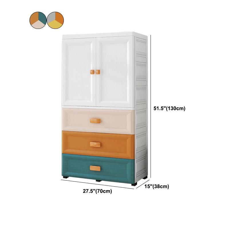 Contemporary Bathroom Wardrobe Plastic Wardrobe Closet with Legs