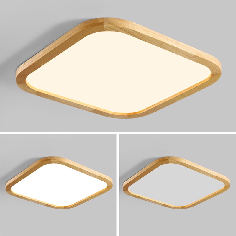 Modern Geometric Shape Ceiling Lamp Acrylic 1 Light Flush Mount for Living Room Bedroom