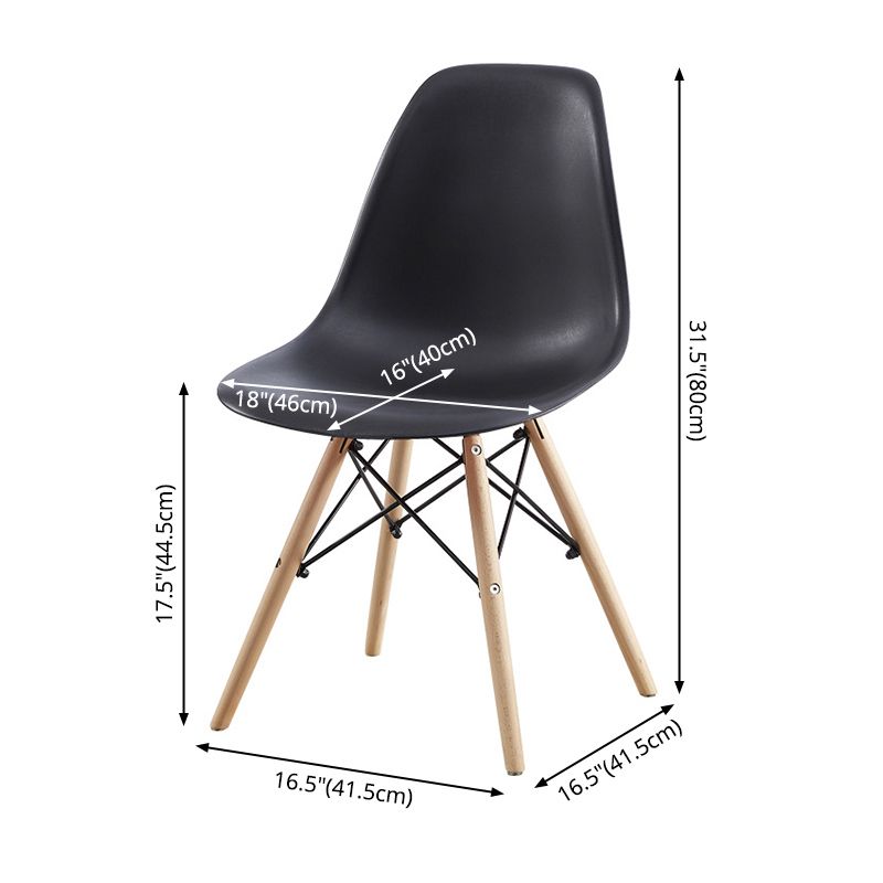 Hedendaagse stijl Beech Wood stoel Solid Back Side Kitchen Dining Stoelen