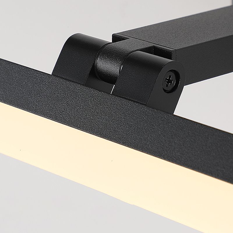 Metal Linear Shape Mirror Wall Light Modern Style 1 Light Mirror Wall Mount Light