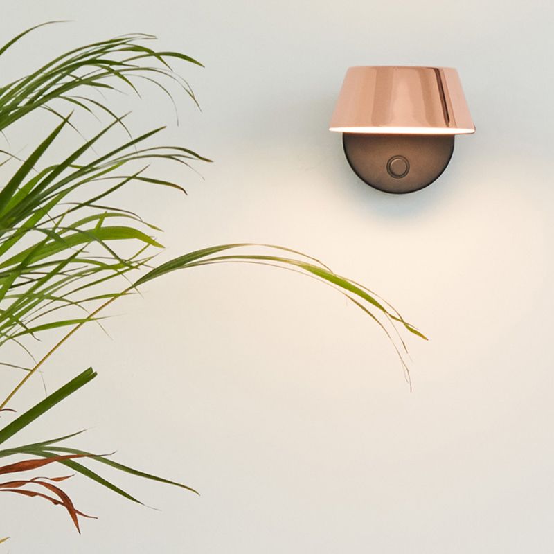 1-Light Modern Circle Reading Wall Lights Metal Wall Mounted Lamps for Bedroom