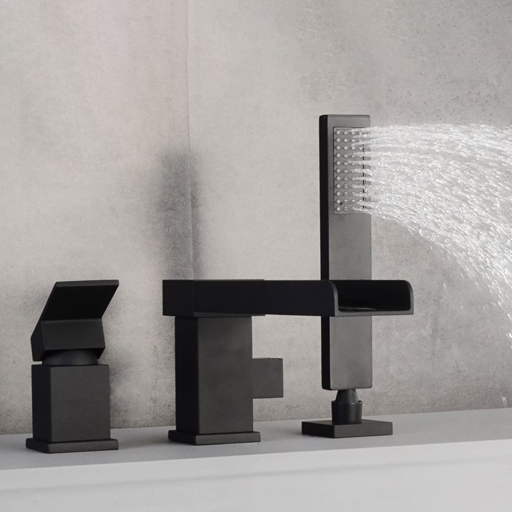 Deck Mounted Bathroom Faucet Modern Style Copper Bathroom Faucet