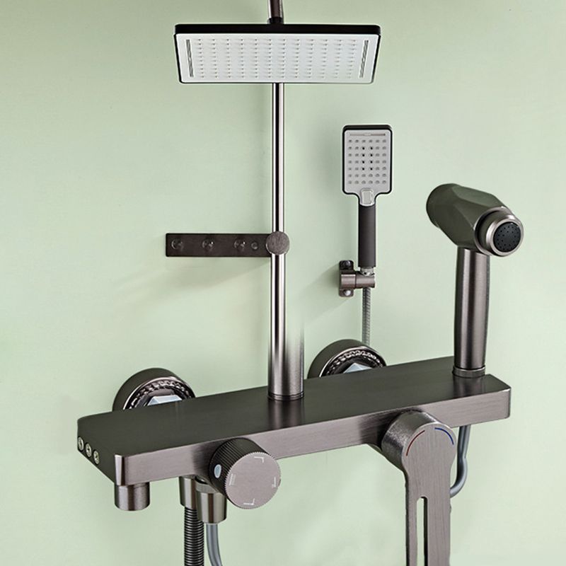 Modern Style Shower System Handle Lever Wall Mounted Spot Resist Shower System