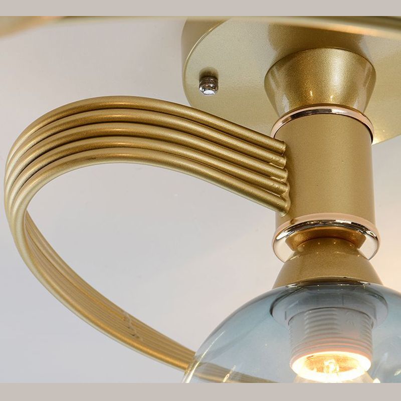 Nordic Simplicity Glass Flush Mount Ceiling Lamp Simplicity Glass Ceiling Pendant for Living Room