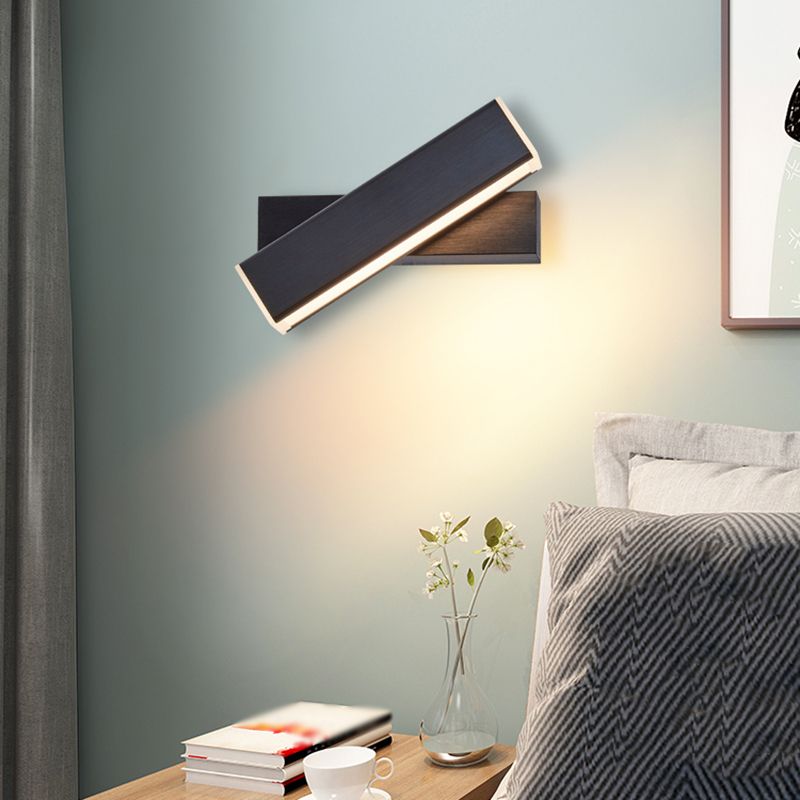 Moderner Stil quadratischer Schatten Wandleuchte Metal 1 Leichte Wandmontage Beleuchtung