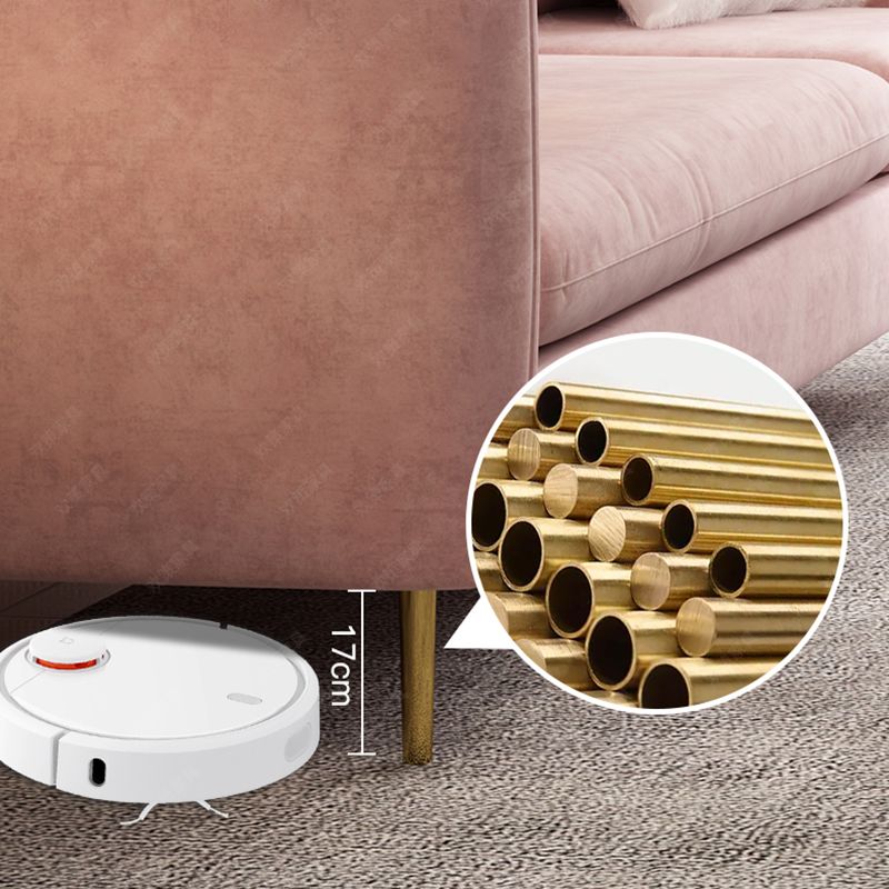 Scandinavian Velvet Sofa with 3 Pillows and Storage for Apartment