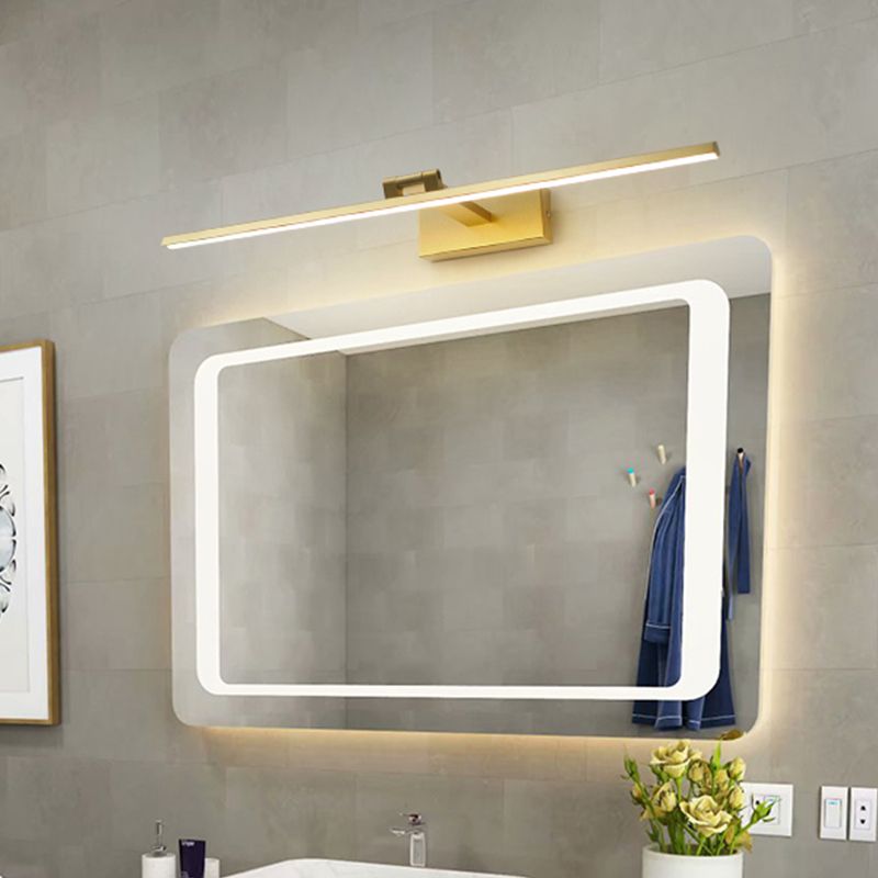 Modern Mirror Front Lighting Simplicity Acrylic LED Gold Wall Mounted Light