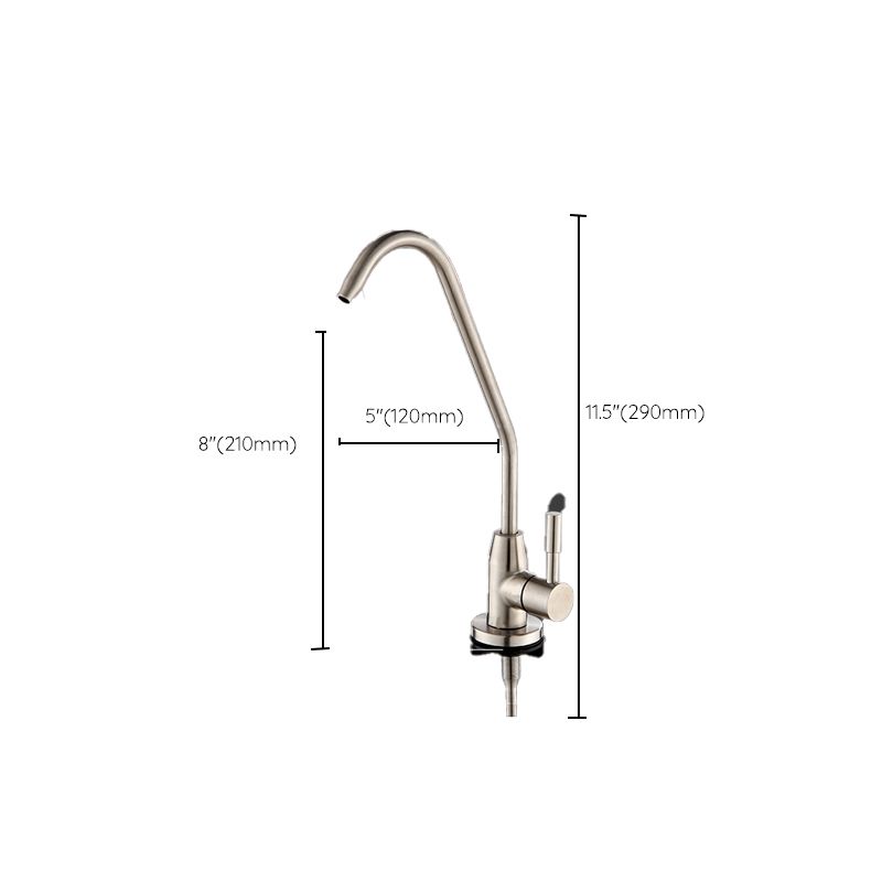 Modern Metal Kitchen Faucet Single Handle One Function Water Faucet