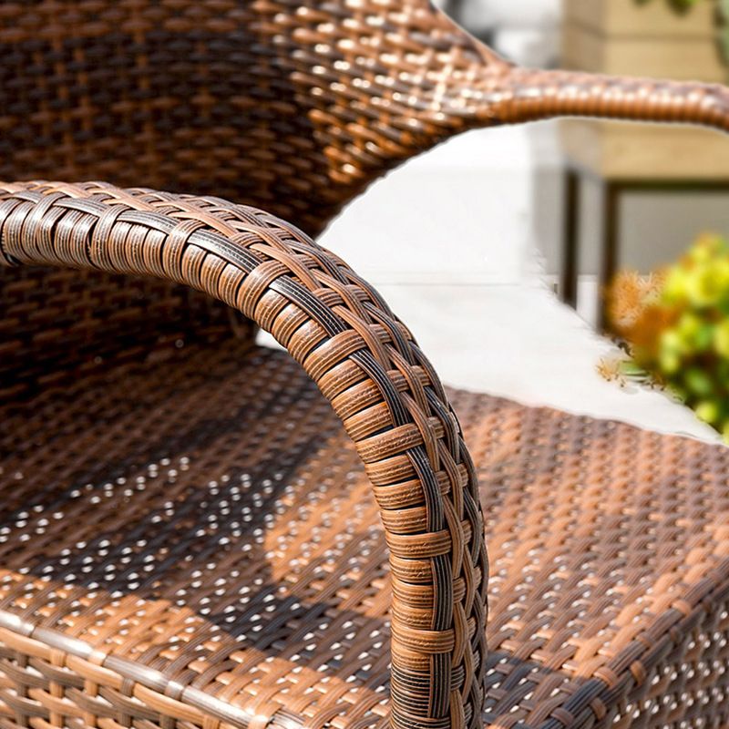 Modern Style 1/5 Pieces Dining Set PE Wicker Dining Table Set for Outdoor