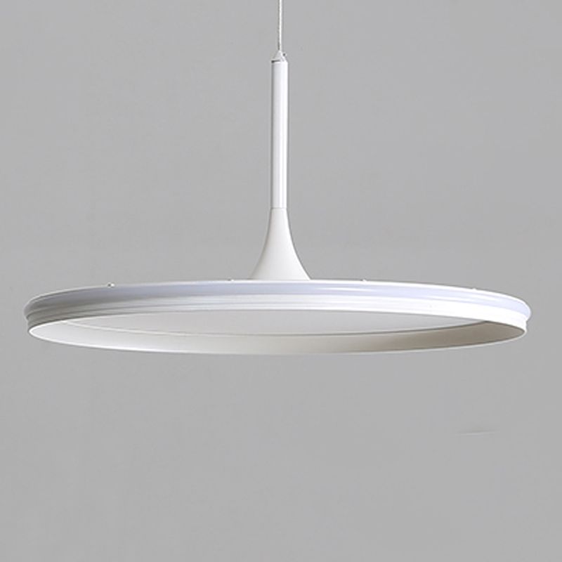 Siliconen cirkelvormige LED hanglamp in moderne beknopte aluminium indoorhangende lamp