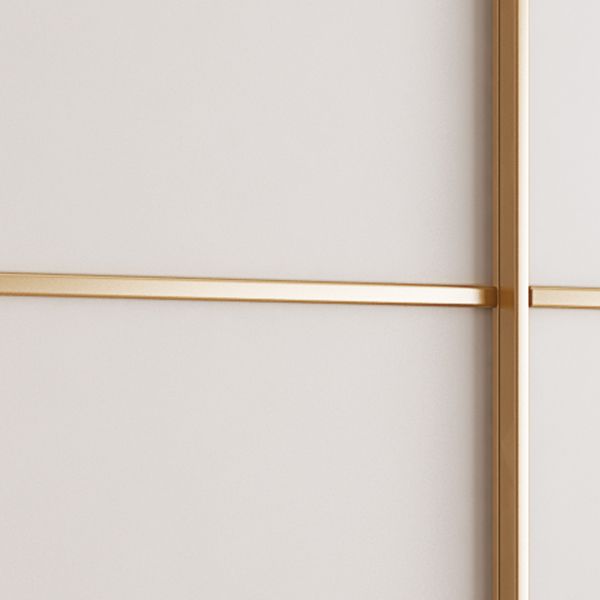 Contemporary Wooden Wardrobe Modern Cloth Rod Included Wardrobe Closet for Bedroom