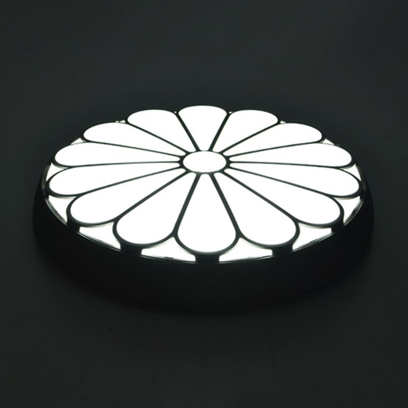 Bloemen metalen ronde inbouw plafondlamp moderne stijl LED inbouwverlichting voor slaapkamer