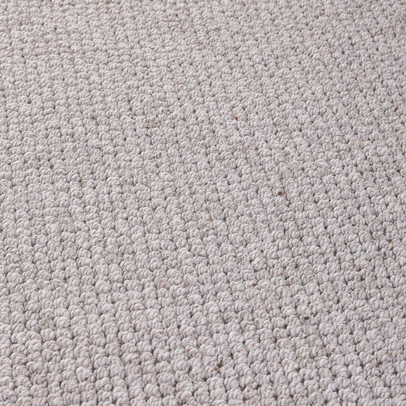 Ausgefallener grauer moderner Teppich aus einfarbigem Polyester mit rutschfester Rückseite für die Inneneinrichtung