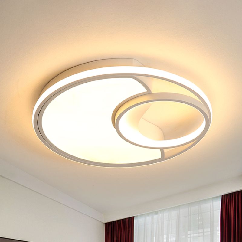 Sun Moon – plafonnier LED en acrylique, design moderne et Simple, luminaire décoratif de plafond, idéal pour une salle de bain, un couloir ou un couloir