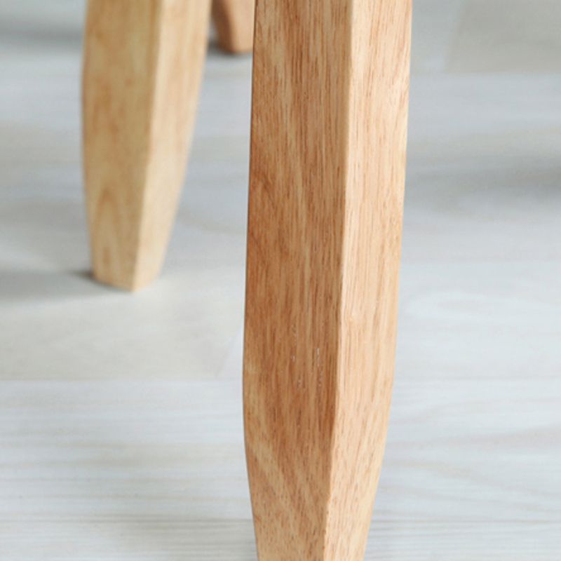 Backless Adjustable Height Bar Stool Industrial Solid Wood Bar Stool