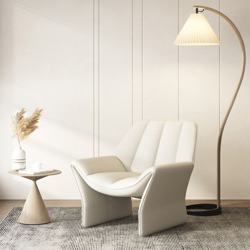 33.85" Wide Parsons Chair Armless Chair with Sewn Pillow Back