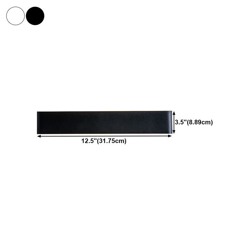 Rectangle Shape Metal Wall Lighting Ideas Modern Style Wall Mounted Light Fixtures