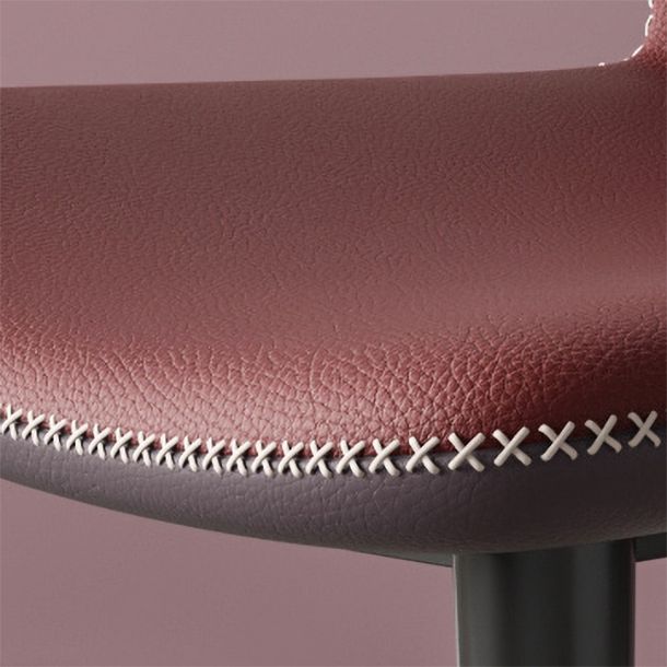 Sillas de comedor de cuero de estilo contemporáneo Wingback que cena la silla sin brazos para uso doméstico