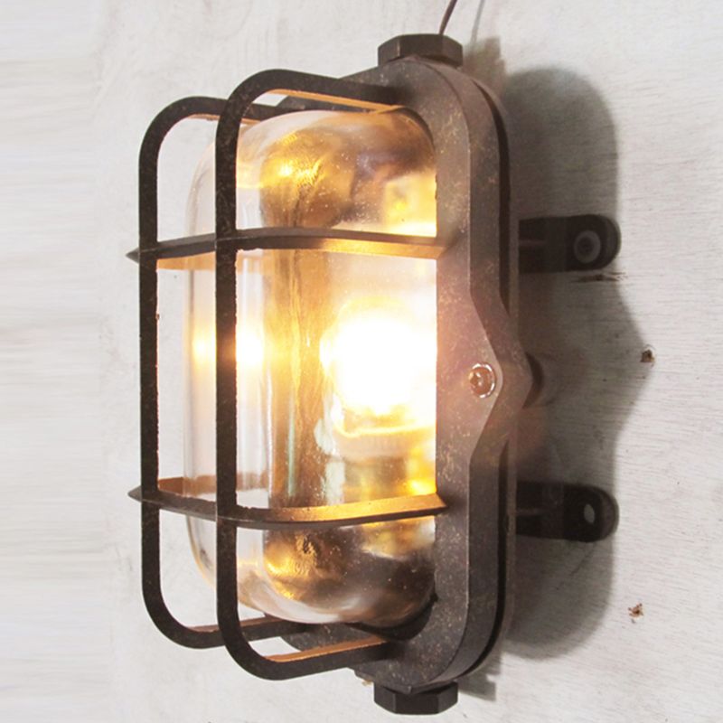 Schattiertes Restaurant Wandleuchte leichte Vintage Style Glass Metallic Wandbeleuchtung