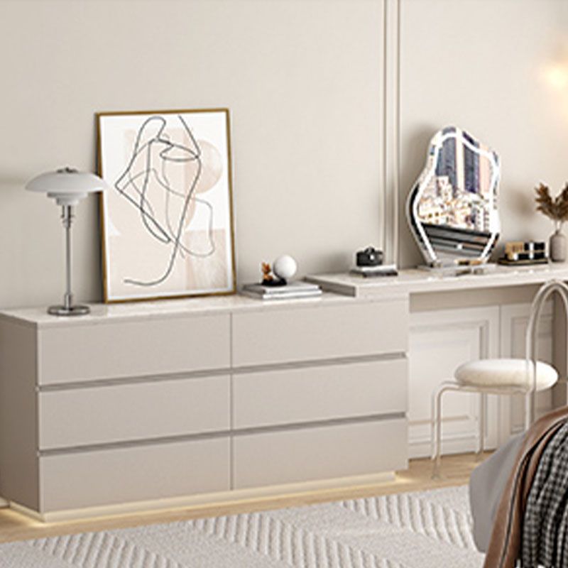 13.65-inch Width Contemporary Storage Chest Dresser Stone Dresser