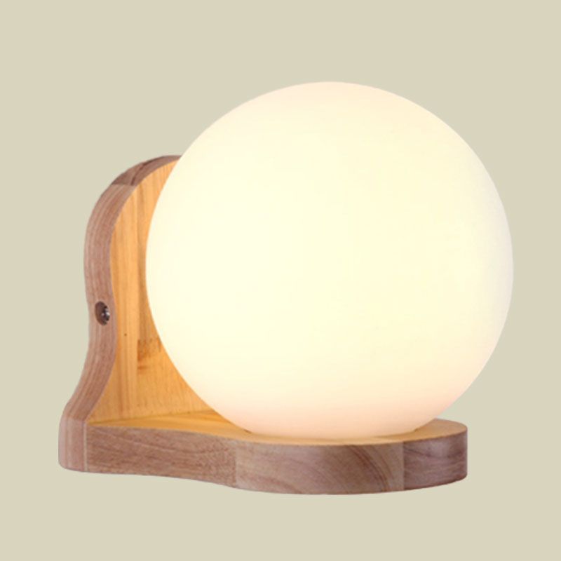 Balcone Studio Studio Sphere Sconce Sconce Lighting Glass 1 Light Light White White Lamp