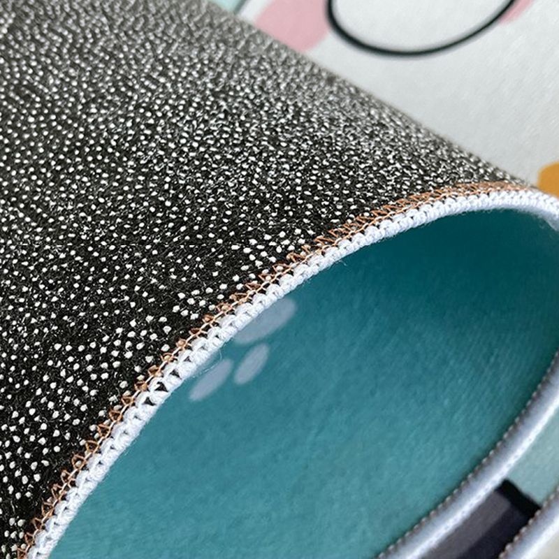 Leisure Contrast Panel Rug Trendy Polyester Area Rug Non-Slip Backing Rug for Living Room