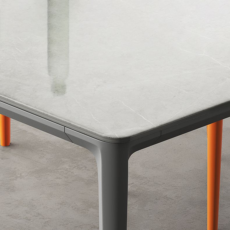 1/4/5/7 Pieces Dining Furniture Set Modern Sintered Stone Table and Faux Leather Chairs