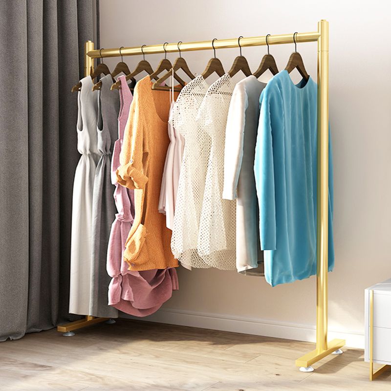 Contemporary Coat Rack Solid Color Metal Clothes Hanger for Bedroom