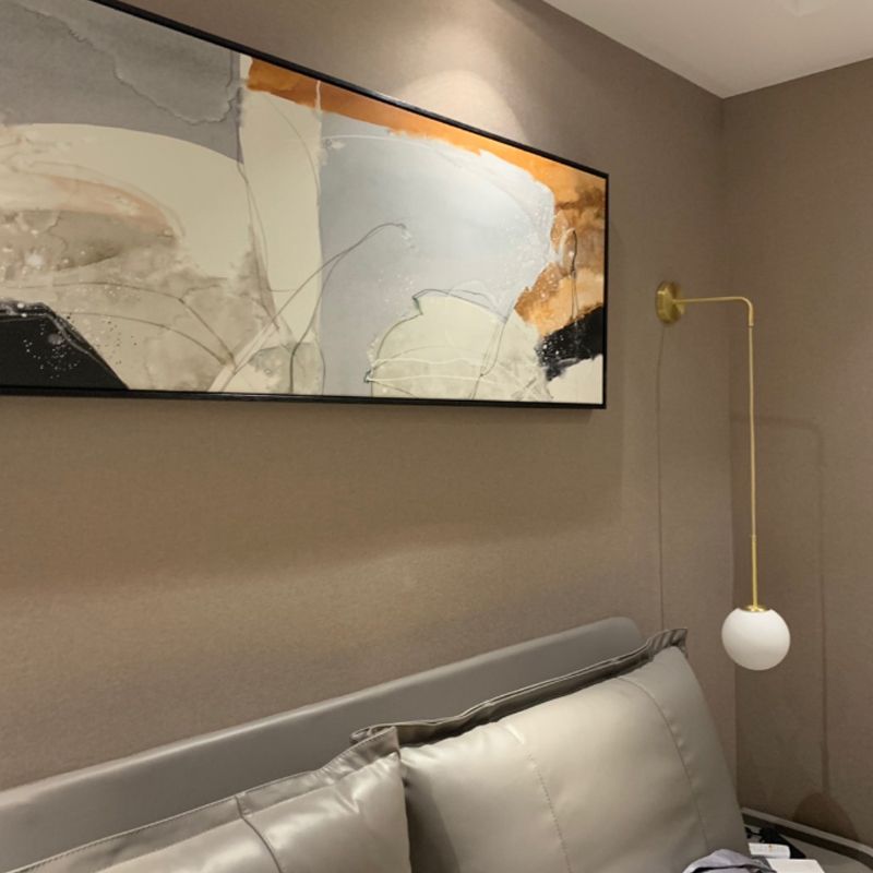 Glas Kugel Wandleuchte minimalistische Leuchtenleuchte für Schlafzimmer