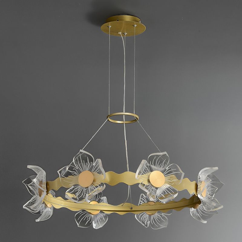 Eigentijds plafond hanglampje lichtglas hangend licht licht voor woonkamer