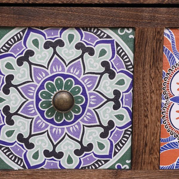 Coastal Storage Chest Solid Wood Dresser with 3/4/5/6 Drawers , 11.7 Inch Width