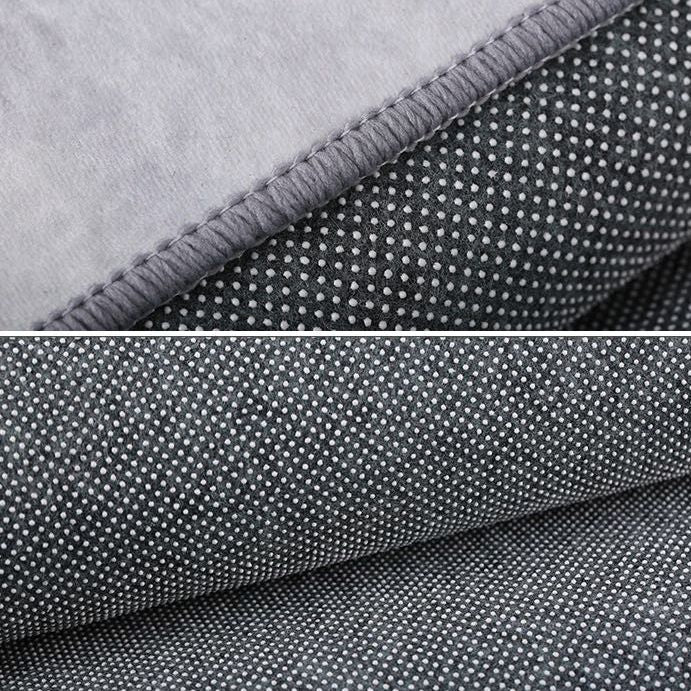 Blue Tone Modern Indoor Rug Polyester Plant Print Carpet Easy Care Rug for Home Decoration