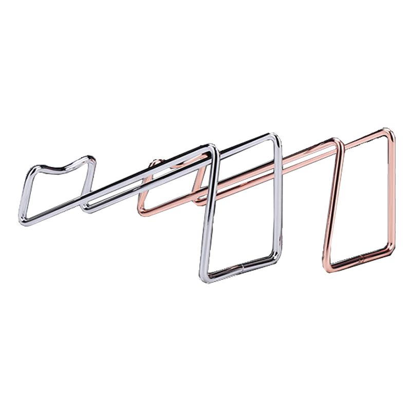 Metal Modern Wine Holder Tabletop Wine Bottle & Glass Rack in Silver/ Gold/ Black