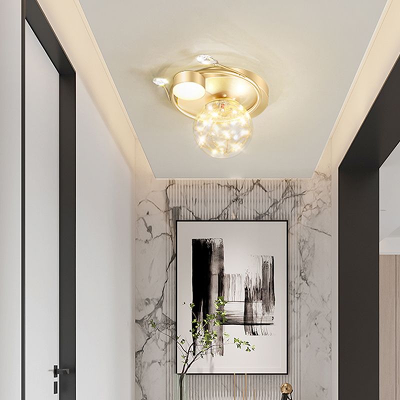 Plafonnier moderne à montage encastré Globe LED pour salon