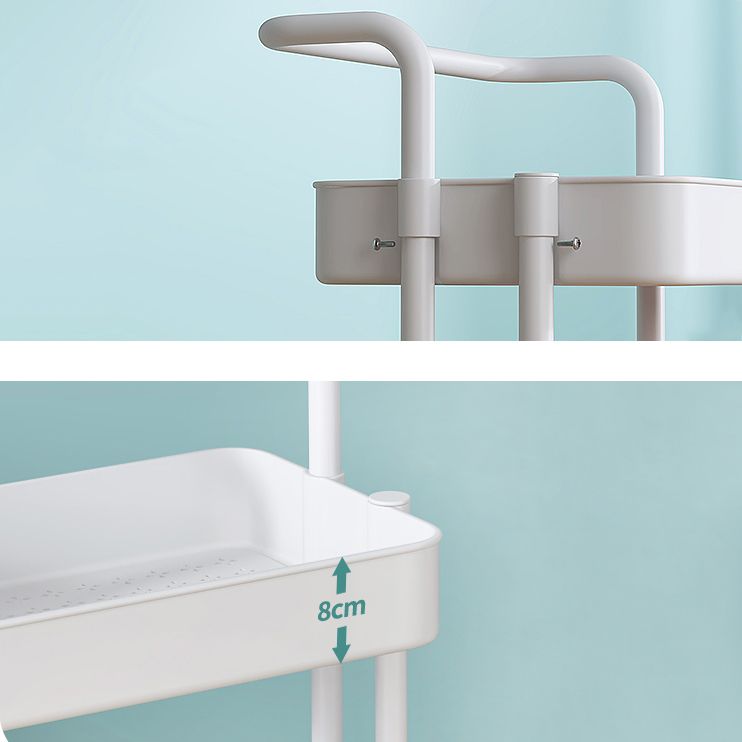 Metal Frame Open Etagere Bookshelf Modern Vertical Bookcase with Caster Wheels