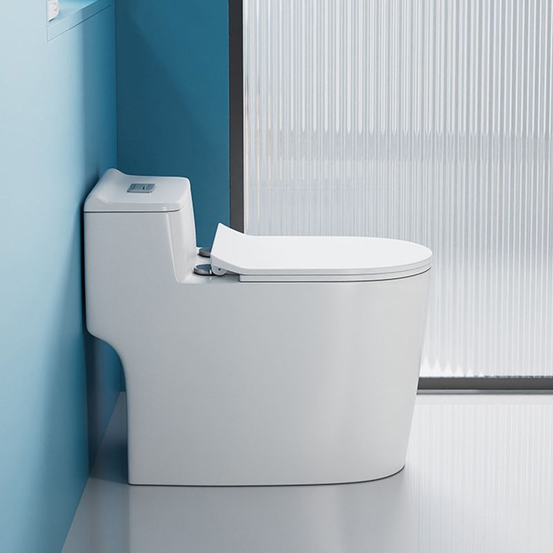 Modern 1 Piece Flush Toilet Floor Mounted White Toilet Bowl for Bathroom